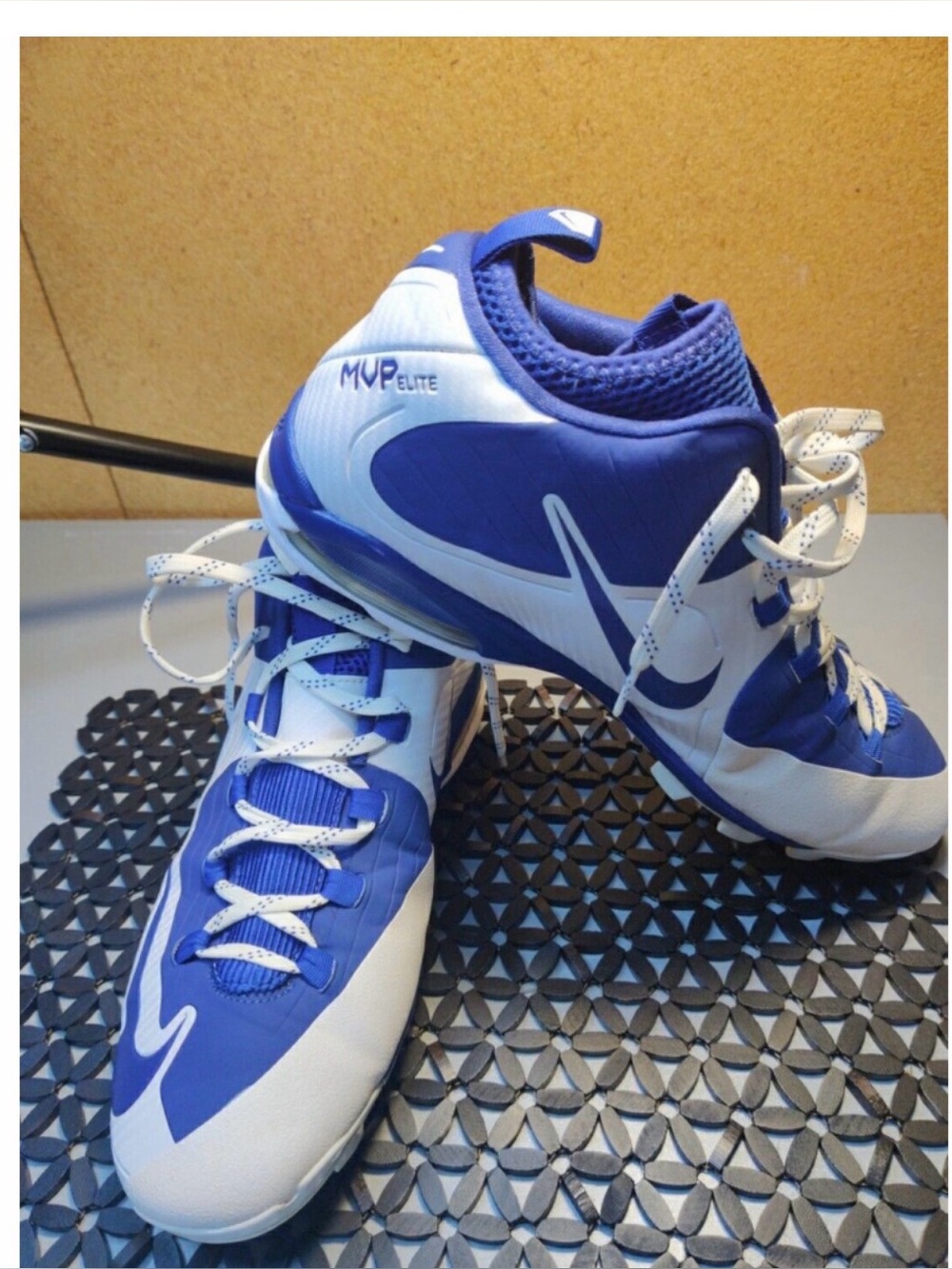Title: Nike Air Max MVP Elite Baseball Cleats Blue/White Men’s Size 14